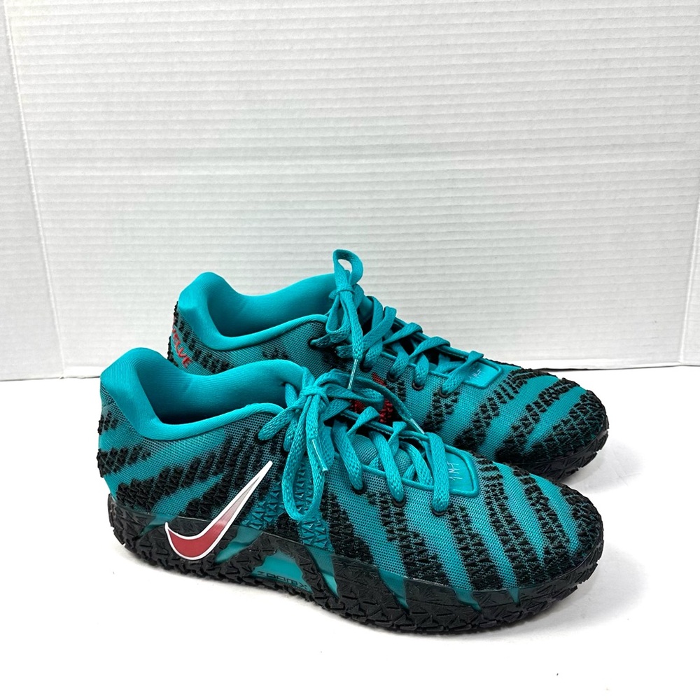 Nike Ja Morant Men's Teal and Black Athletic Shoes